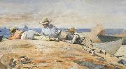 Winslow Homer Three Boys on the Shore (mk44) oil on canvas